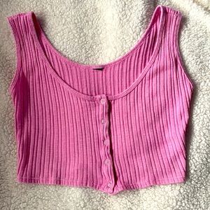 Pink wild fable crop tank! 💕 ribbed with buttons and very comfortable:)